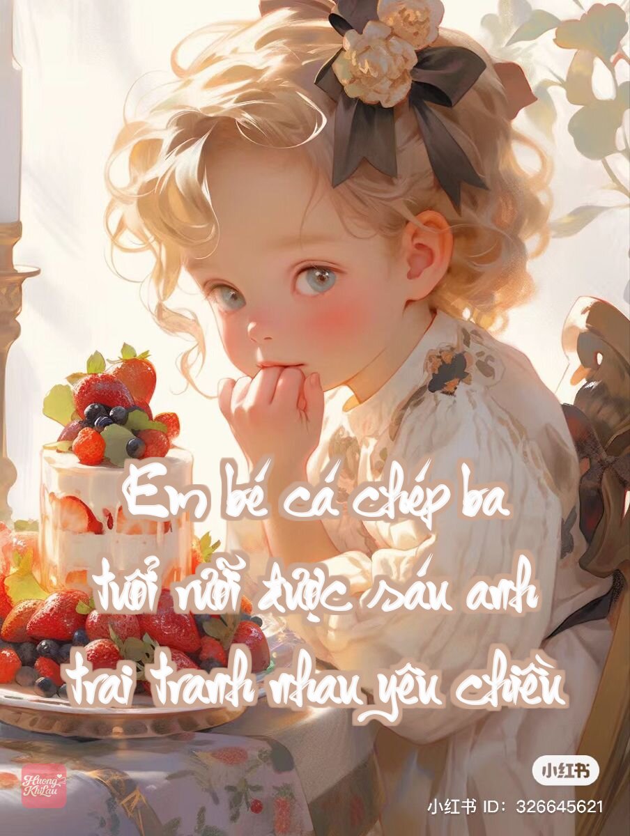 Em bé cá chép ba tuổi rưỡi được sáu anh trai tranh nhau yêu chiều